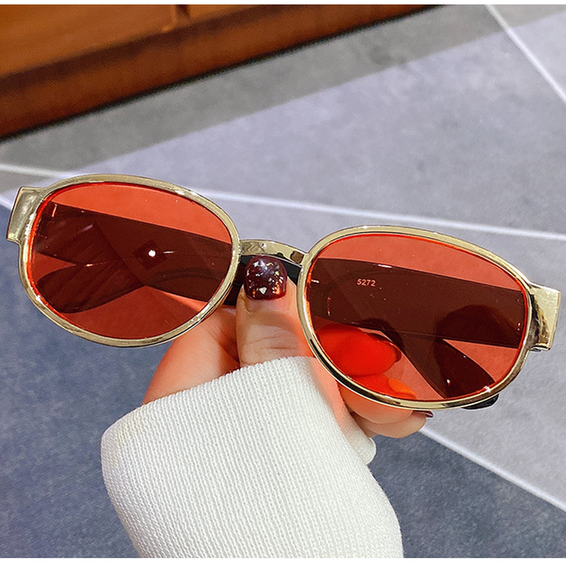 Kính Râm Gọng Oval Phong Cách Vintage Cổ Điển Thời Trang