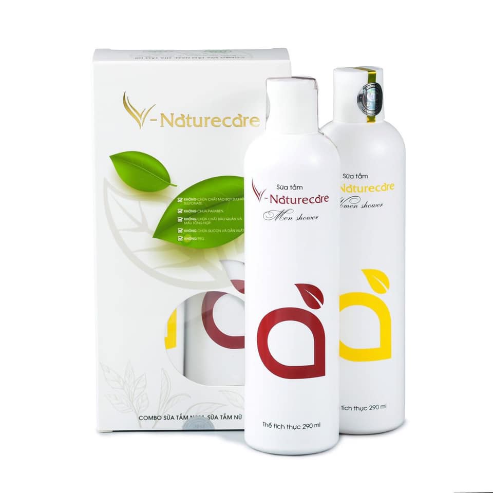BỘ SẢN PHẨM SỮA TẮM V-NATURECARE Nam - Nữ của Vinalink Group