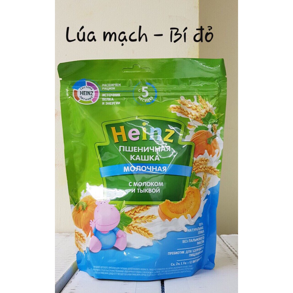 Bột ăn dặm Heinz Nga gói 200g đủ vị cho bé từ 4 tháng