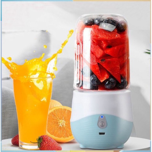 Máy xay sinh tố cầm tay mini sạc pin, Máy say sinh tố cầm tay đa năng mini 300ml