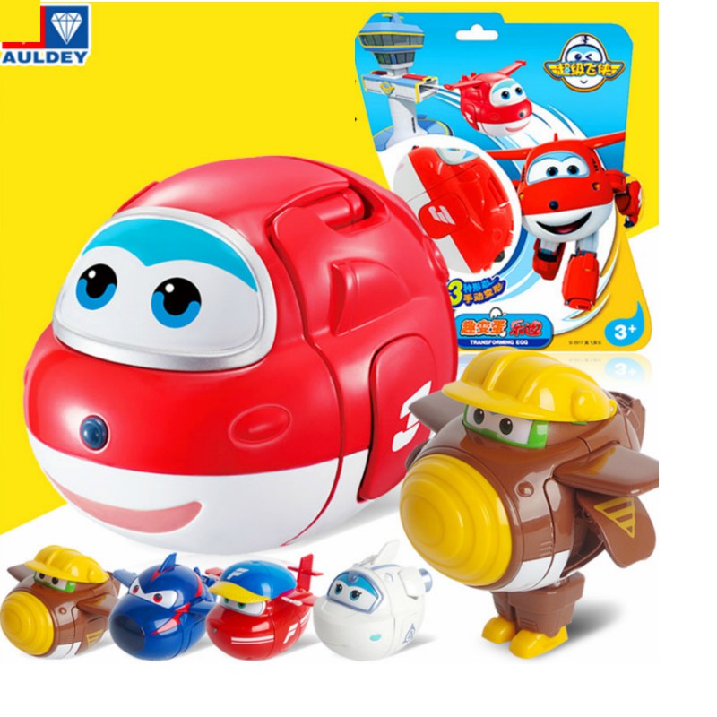 Super wings trứng biến hình thành robot nhân vật Jett tia chớp đồ chơi trẻ em