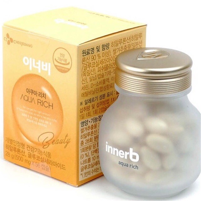 Viên Uống Cấp Nước Innerb Aqua Rich, Bảo Vệ Sức Khỏe, Phiên Bản Mới - Hộp 70 Viên [ CHÍNH - HÃNG ]