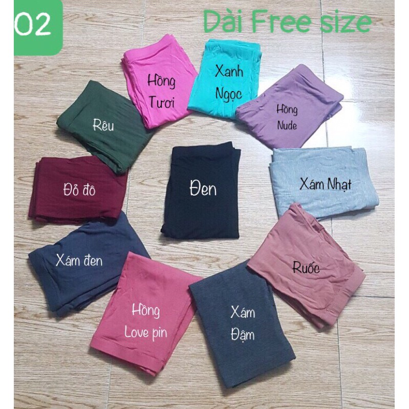 FREESIZE-Quần Dài legging thun thái, mạc RAINBOW