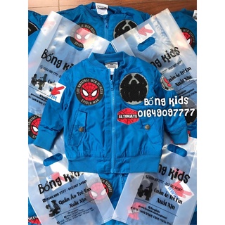 Áo Bomber Bé Trai Tick Siêu Nhân Nhện Xanh Dương