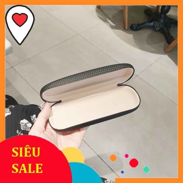 Hộp đựng kính cận bằng da xịn, tặng kèm khi mua kính cao cấp - Tiệm kính Shop 💝💖