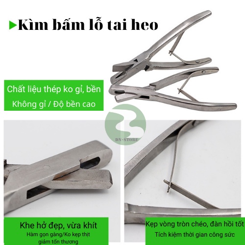 Kìm bấm rìa tai heo Lợn Dương ninh Lợn hình V/U UV09