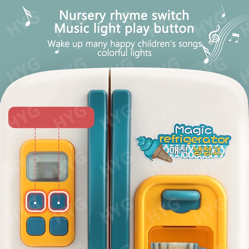 Tủ lạnh đồ chơi ZHAN QI TOYS mini bằng nhựa cho bé