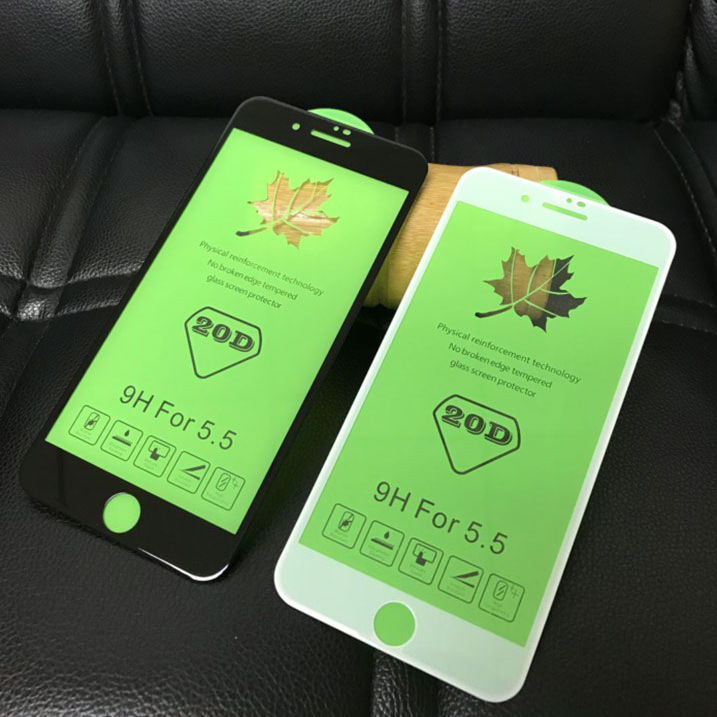 Kính Cường Lực Full Màn 20D cho iPhone 13 12 11 Pro Max XS XR X 6 6S 7 8 Plus
