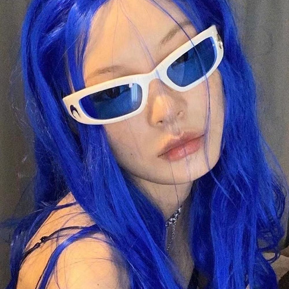 Kính mát gọng chữ nhật đơn giản phong cách hip hop cổ điển thời trang cho nữ