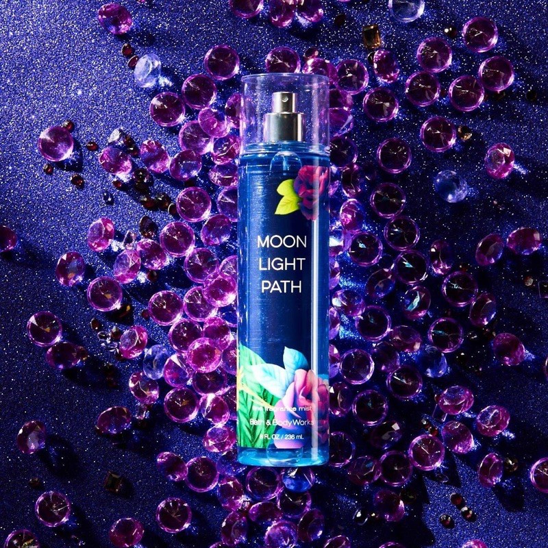 𝘽𝘼𝙈𝘽𝙄  Xịt Thơm Toàn Thân Moonlight Path Bath &amp; Body Works Fine Fragrance Mist (236ml)