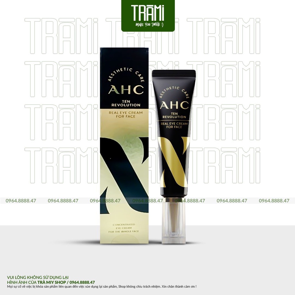 [CHÍNH HÃNG] Kem Mắt AHC Mẫu Mới Aesthetic Care Ten Revolution Real Eye Cream For Face 30ml Hàn Quốc.