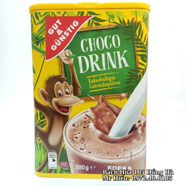 [T9.2023] Bột Cacao Choco Drink 800g
