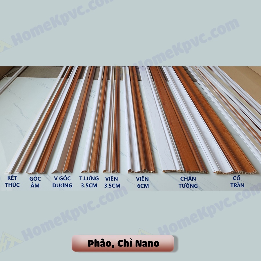 Phào Chỉ - Nẹp Nano trang trí dài 3m