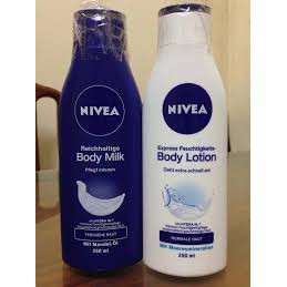 Sữa dưỡng thể Nivea Body Lotion Express 250ml cấp ẩm, làm mềm da cao cấp, trắng hồng tự nhiên - chính hãng Đức 100%