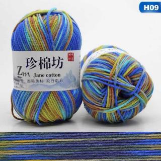Haichenx Nhiều Màu Tay Dày Dệt Kim Thẻ Sợi Handmade Mềm Đan Sợi