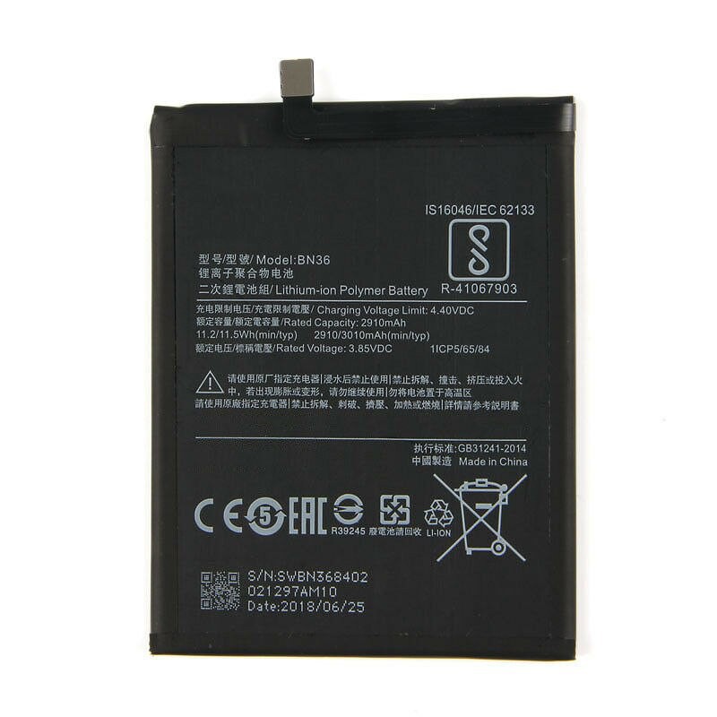 Pin Sạc Thay Thế Cho Xiaomi Mi 6X/ Mi A2 - BN36 , Pin Xiaomi Mi A2/ Mi 6X
