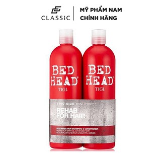 Bộ Dầu Gội Xả Tigi Bed Head Đỏ Phục Hồi Cấp Độ 3 - Hàng Chính Hãng (Xách Tay)