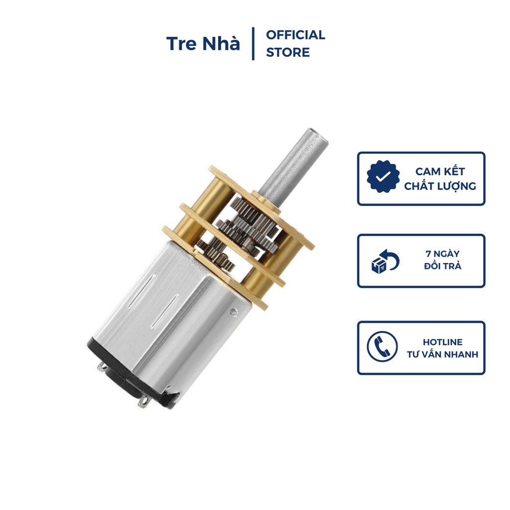 Động Cơ Giảm Tốc GA12-N20 DC3V 5V 6V 55 vòng/phút bằng kim loại hoàn toàn