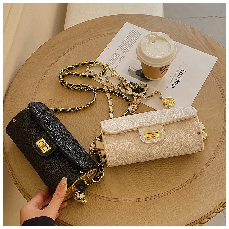 IELGY Túi Đeo Vai Hình Trụ Màu Sắc Thời Trang Cao Cấp Cho Nữ