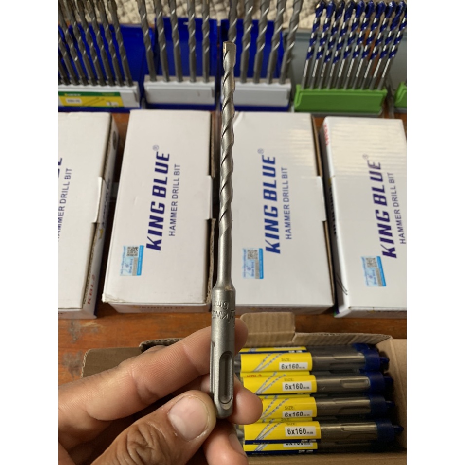 Mũi khoan bê tông khoan tường chuôi gài King Blue chất lượng cao