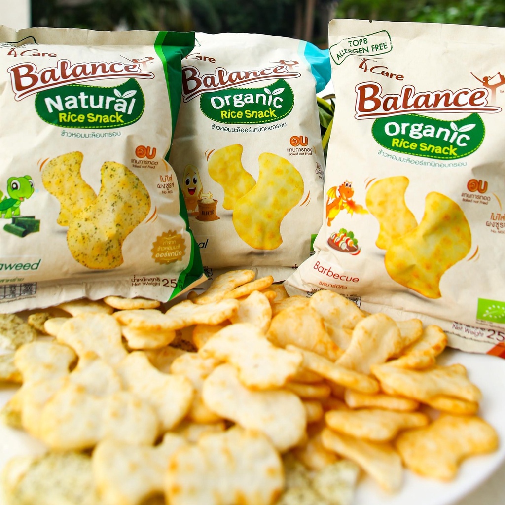 Bánh Snack Gạo Hữu Cơ 4Care Balance 25g - Snack Organic Cho Bé