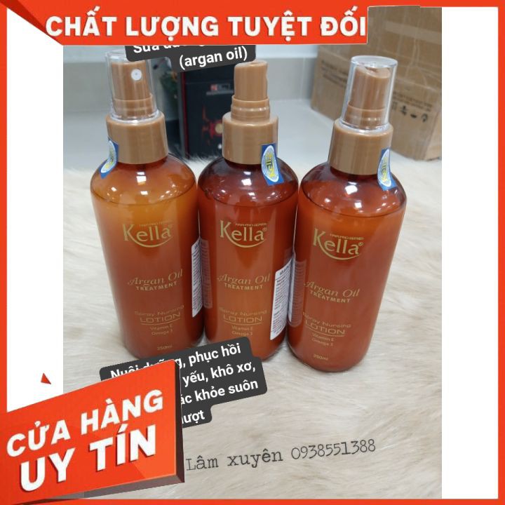 Sữa Dưỡng tóc Kella Argan Oil Treatment 250ml  😍 FREESHIP 😍 nuôi dưỡng ,  cải thiện tóc khô xơ , chẻ ngọn, giúp tóc khỏe