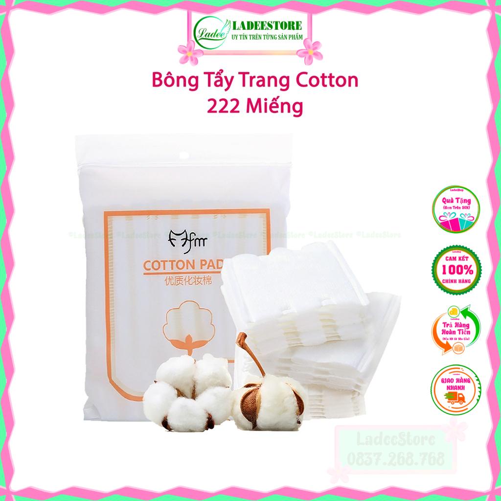 Bông Tẩy Trang 3 Lớp, Cotton Pads 222 Miếng Tẩy Trang Làm Sạch Da