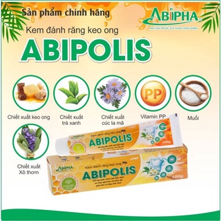 Kem Đánh Răng Keo Ong ABIPOLIS Abipha 100g thảo dược tự nhiên an toàn bảo