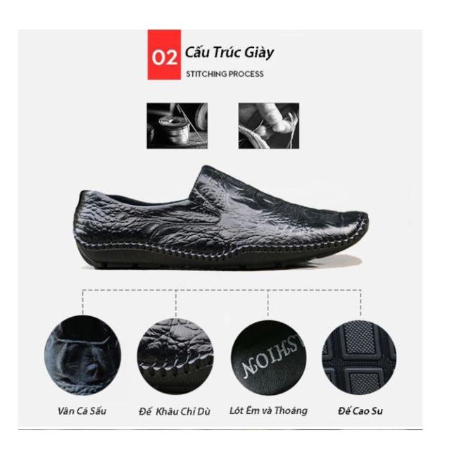 Giày Lười Nam Clark Da Cao Cấp, A14 !