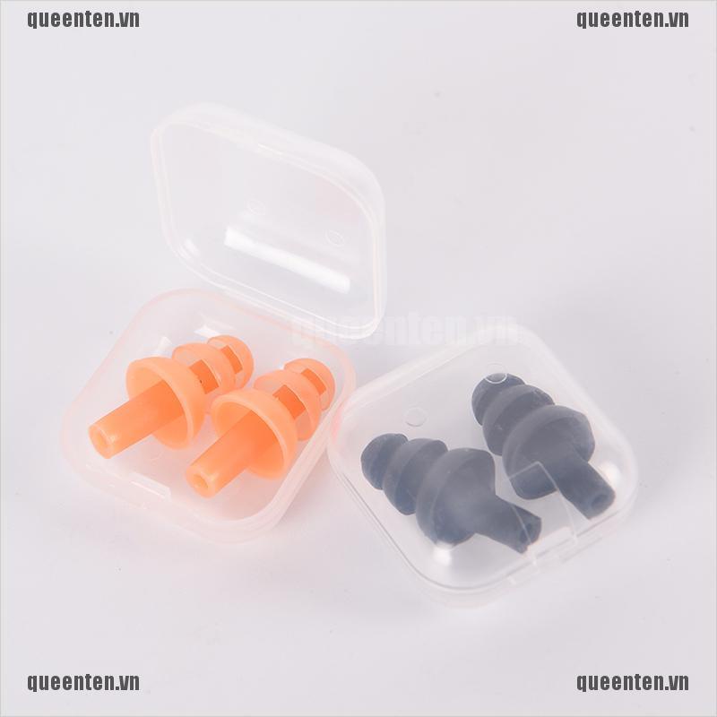 Soft Silicone Earplugs Reusable Ear Plugs Sleep Swimming Work Noise reduction QUVN