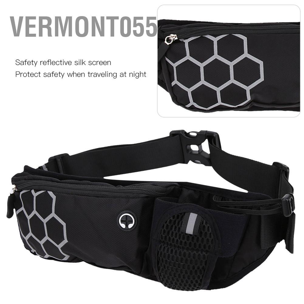 Vermont055 Running Belt Waist Pouch Unisex Waterproof Outdoor Runner Sport Fanny Pack