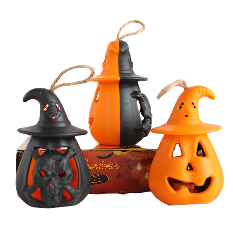 Đèn Lồng LED Hình Ma Bí Ngô Trang Trí Halloween