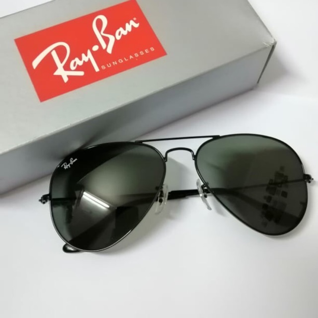 📍Rayban Aviator Classic RB3025 L2823 (MADE IN ITALY) Size 58 - 14 - 135 mm Gọng đen, tròng Green G-15