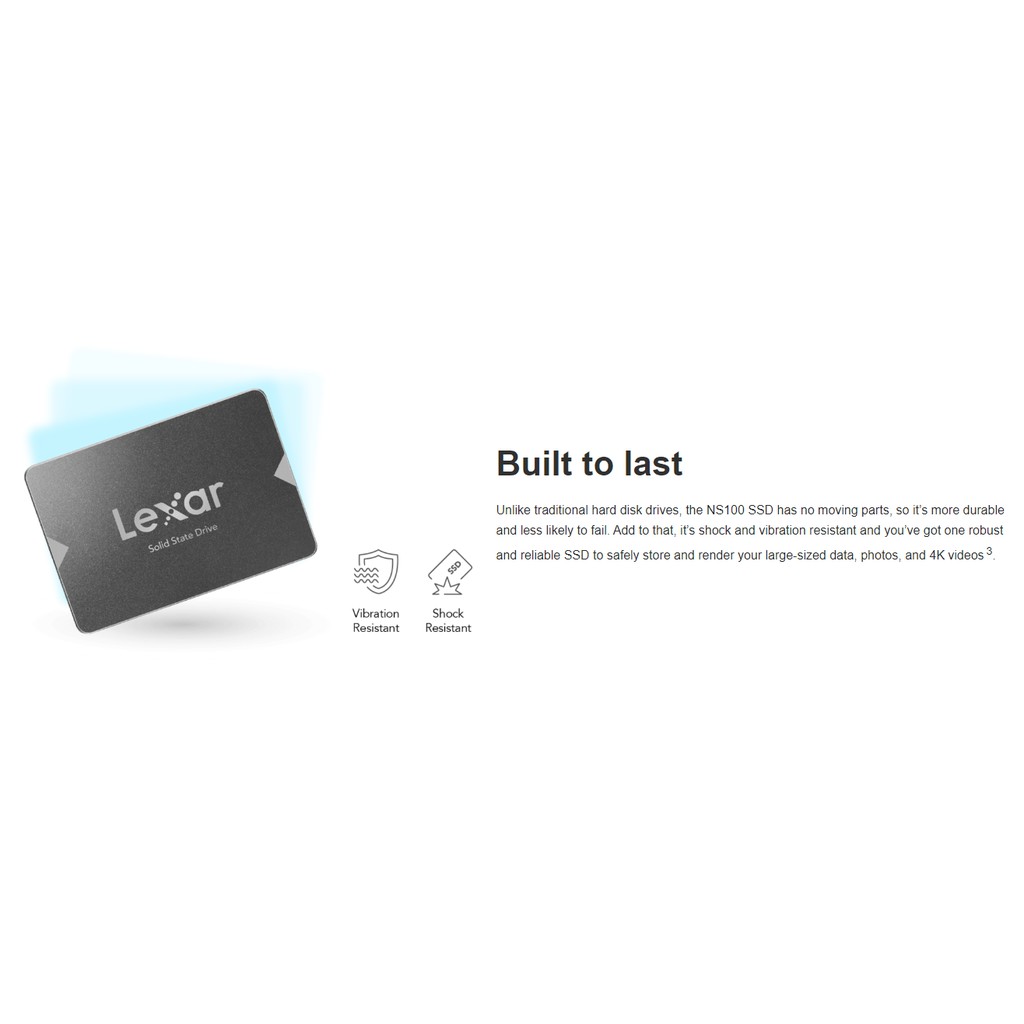 Ổ cứng SSD Lexar NS100 128GB, SSD 256GB, 2.5” SATA III | BigBuy360 - bigbuy360.vn