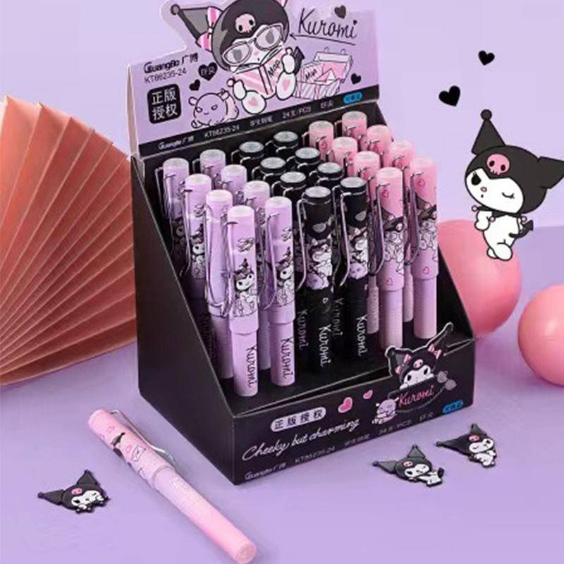 SANRIO Bút Máy Kim Loại Ngòi Bút Mực Xanh Hình Thú Dễ Thương Có Thể Thay Thế Cho Học Sinh Văn Phòng