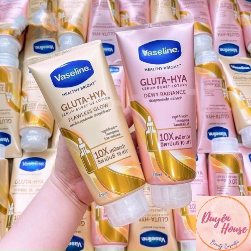 Sữa dưỡng thể Vaseline Gluta Hya 10X Serum Burst UV Lotion