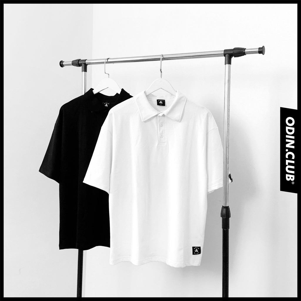 Áo Polo trơn ODIN, Basic Tee phông trơn nam nữ tay lỡ oversize form rộng, ODIN CLOTHING