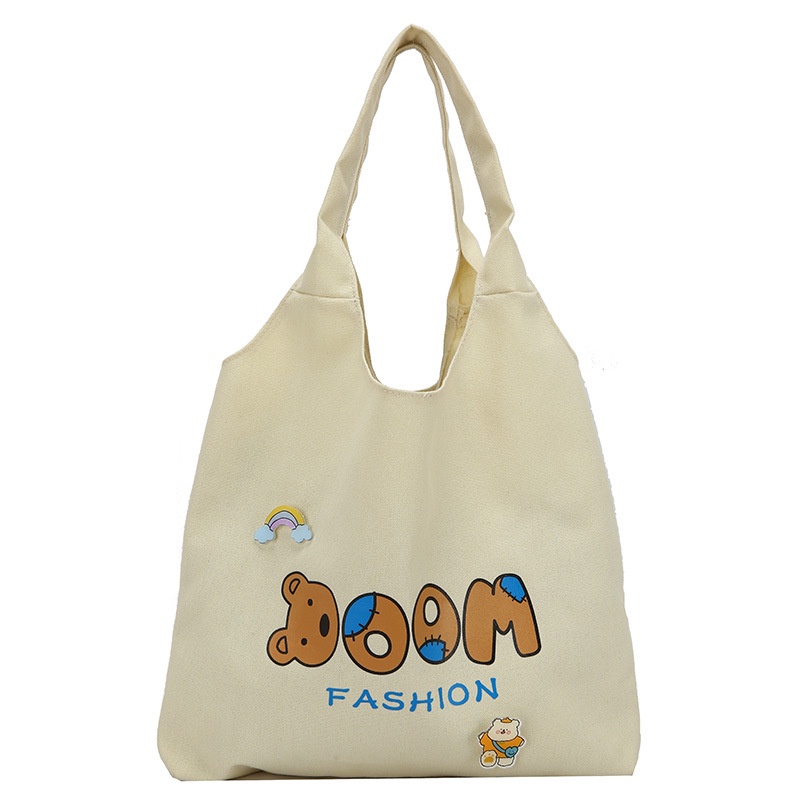 Túi Xách canvas Cỡ Lớn Thiết Kế Đơn Giản Thời Trang Nhật Bản Cho Nữ