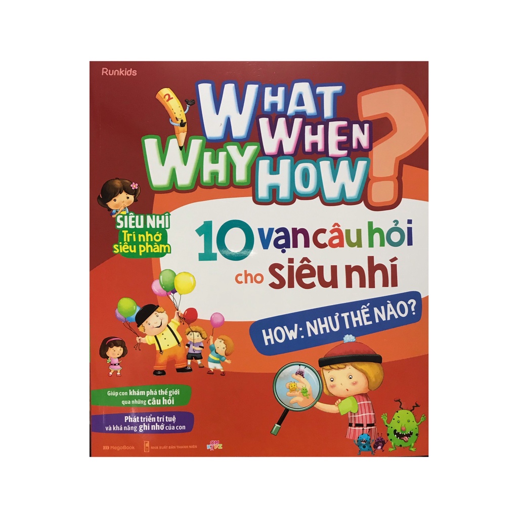 Sách - 10 vạn câu hỏi cho siêu nhí ( what , why , when , how , combo 4 quyển ) ( Megabooks )