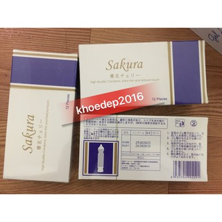 Bao cao su siêu mỏng Sakura 12 chiếc/hộp