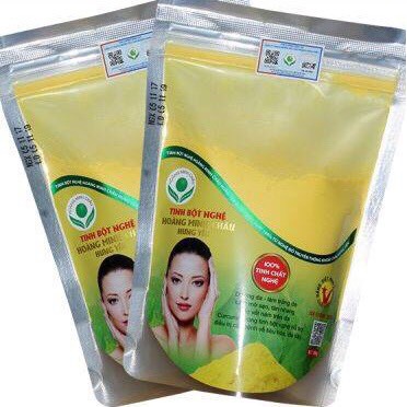 1kg tinh bột nghệ Hoàng Minh Châu Hưng Yên - 2 túi zip 500gr