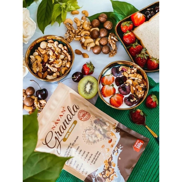 Ngũ cốc hạt Granola Navan dinh dưỡng lợi sữa Date mới nhất
