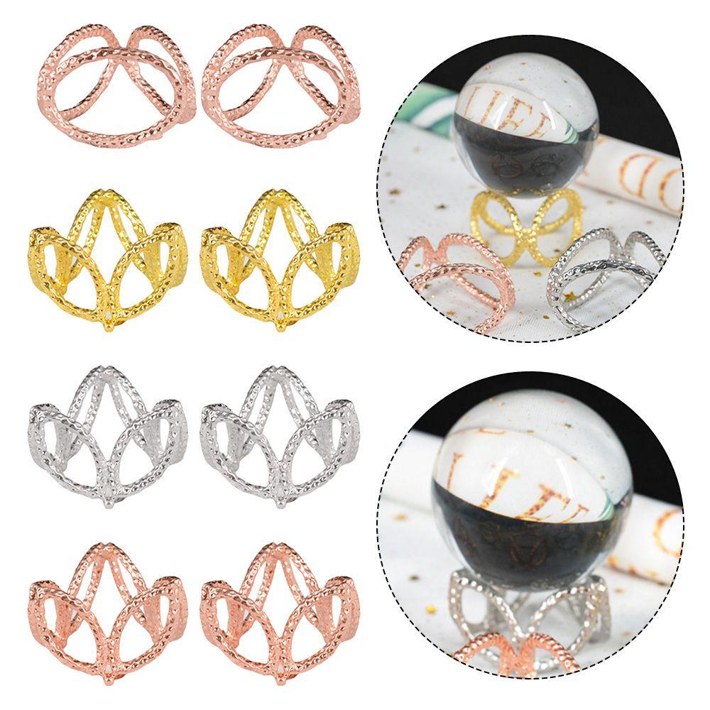 LAKAMIER Set 2 Đế Đỡ Quả Cầu Pha Lê Sáng Tạo Giá Đỡ