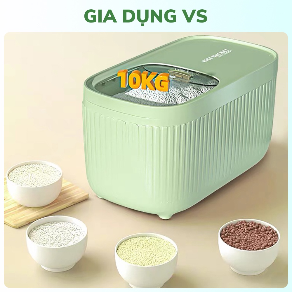 Thùng đựng gạo 5,10,15kg mẫu mới phong cách Bắc Âu - GD309