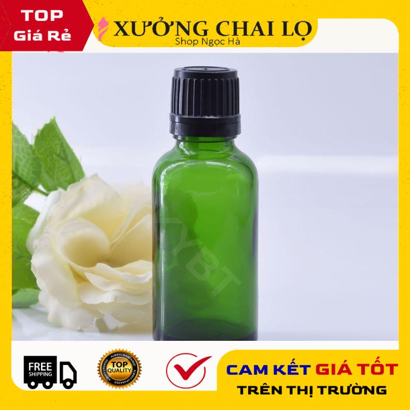 Lọ Chiết Serum ❤ GIÁ RẺ NHẤT ❤ [20ml] Lọ đựng tinh dầu Xanh Lá nắp vặn đen,trắng chiết serum , phụ kiện du lịch