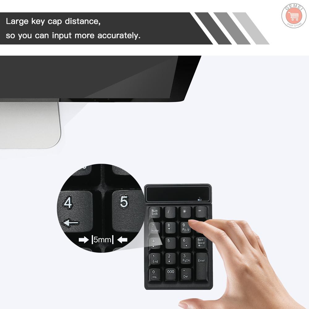Bàn Phím Số Không Dây 19 Phím 2.4g Chống Nước Cho Microsoft Android Và Imac | BigBuy360 - bigbuy360.vn