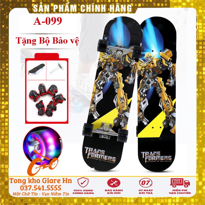 Ván Trượt Thể Thao Skateboard, tải trọng lên tới 150kg, Mặt Nhám Cao Cấp Gỗ Phong Ép 8 Lớp
