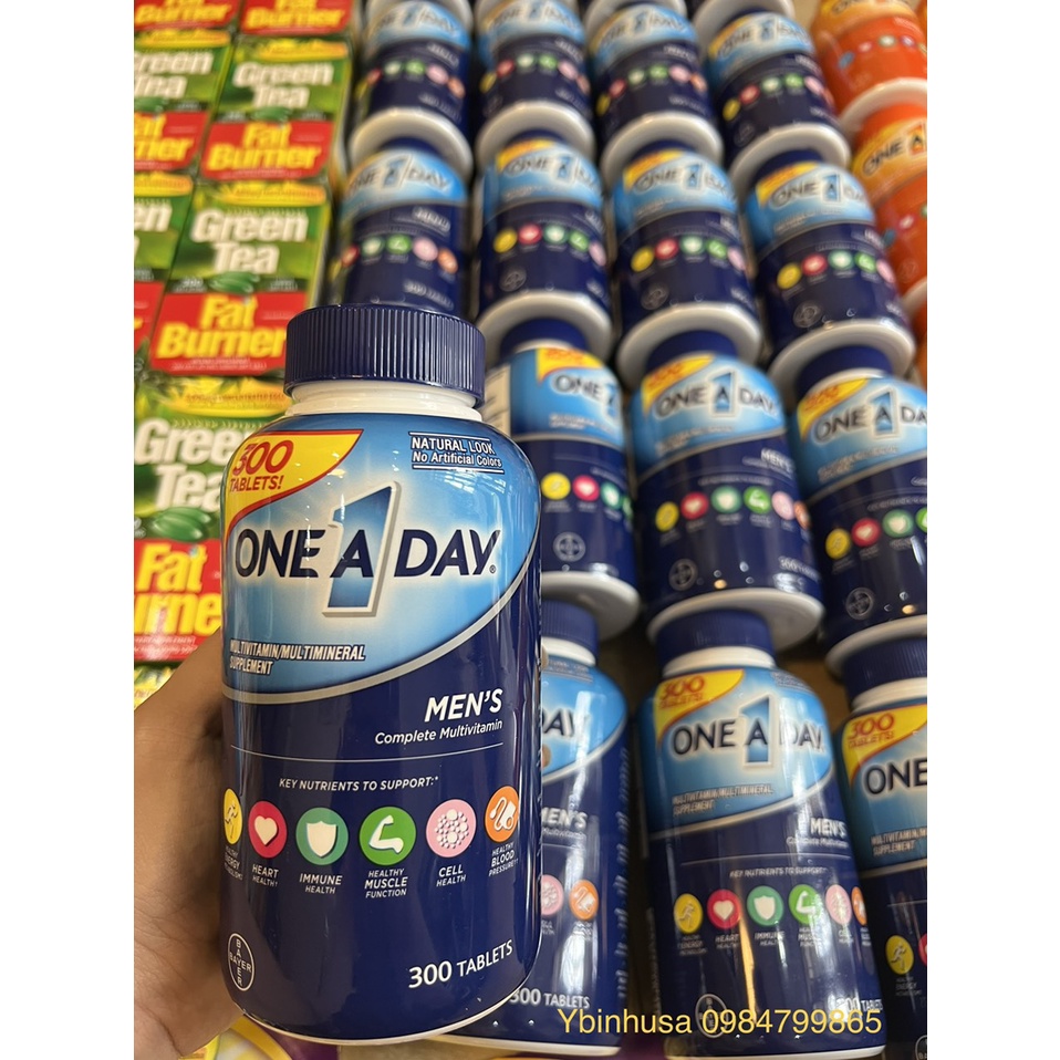 Viên uống Vitamin tổng hợp One a day men’s Multivitamin 300 viên của Mỹ dành cho Nam giới