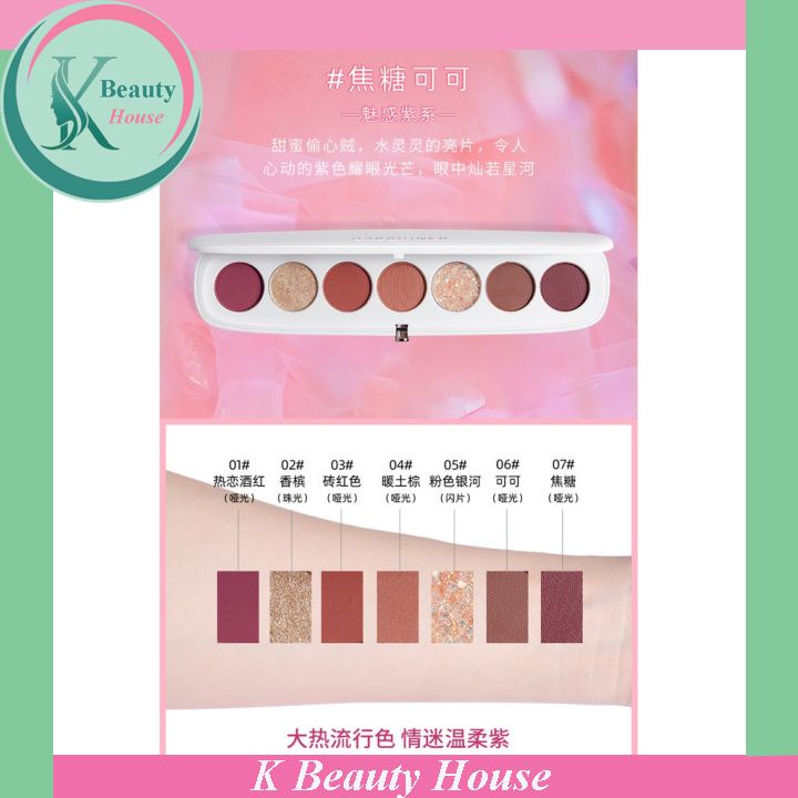 [Mã Giảm] Bảng Phấn Mắt GASSDINER 7 Sắc Màu Trang Điểm Mắt | BigBuy360 - bigbuy360.vn