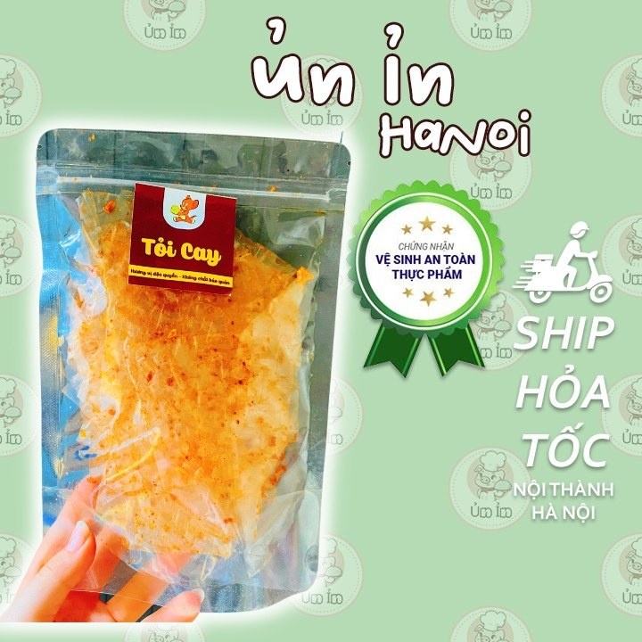 Bánh Tráng Lá Tỏi UNIN Bánh Tráng Trộn Lá Tỏi Cay Thơm Ngon Lạ Miệng Ăn Bao Nghiền M020